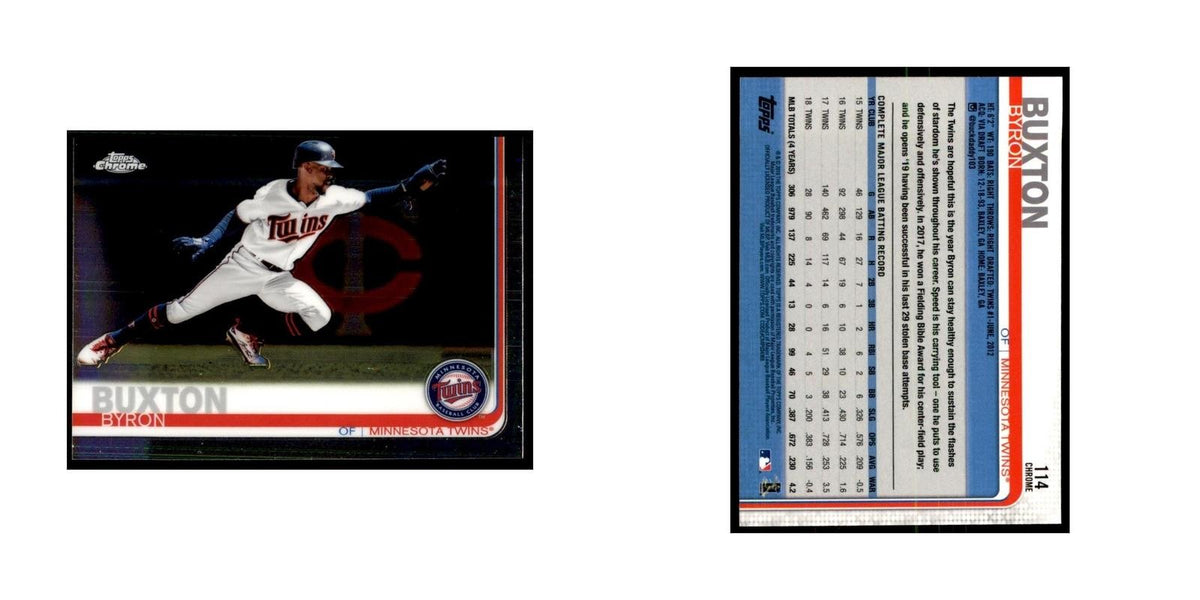 Byron Buxton 2019 Topps Chrome #114 Baseball Cards Baseball Card NM