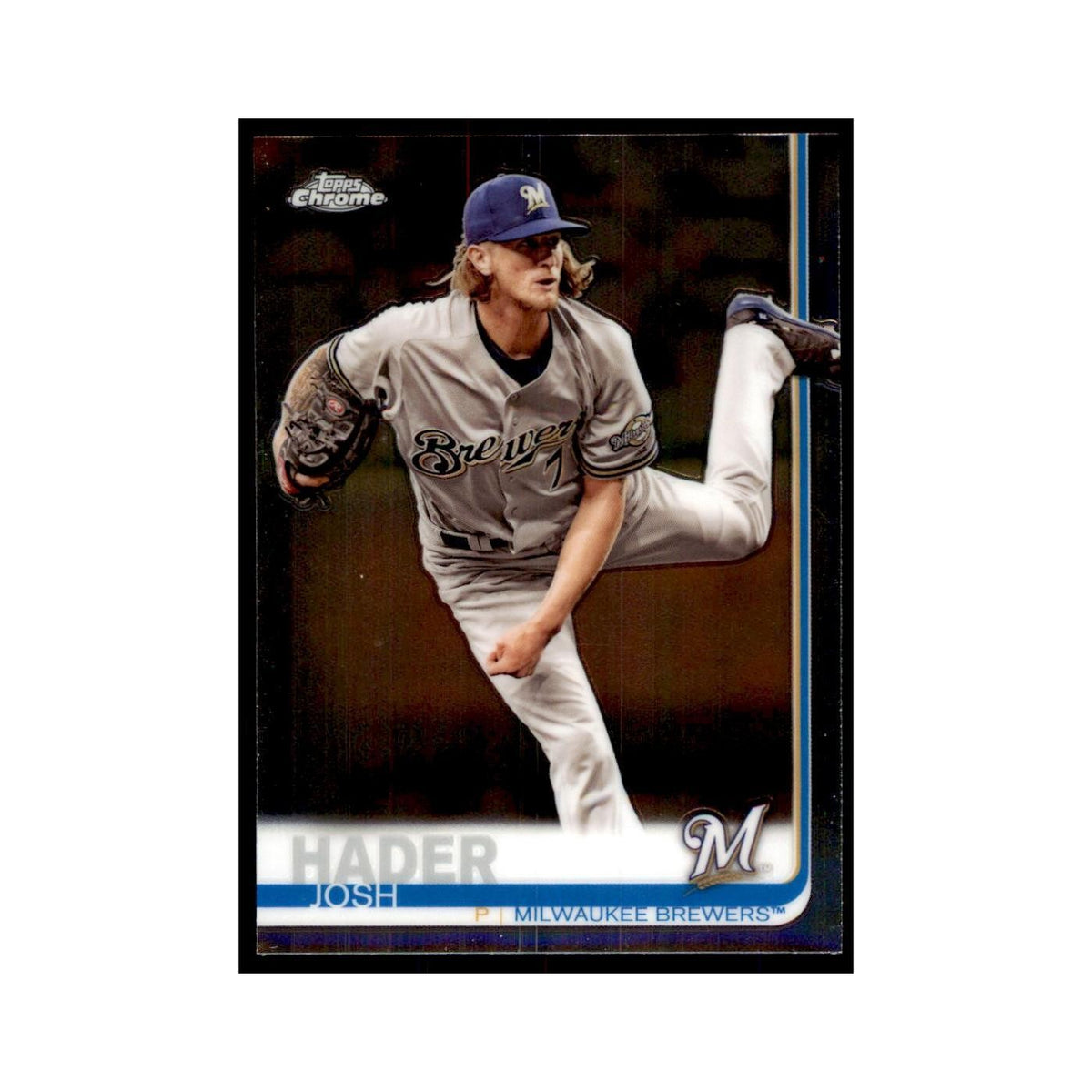 Josh Hader 2019 Topps Chrome #24 Baseball Cards Baseball Card NM