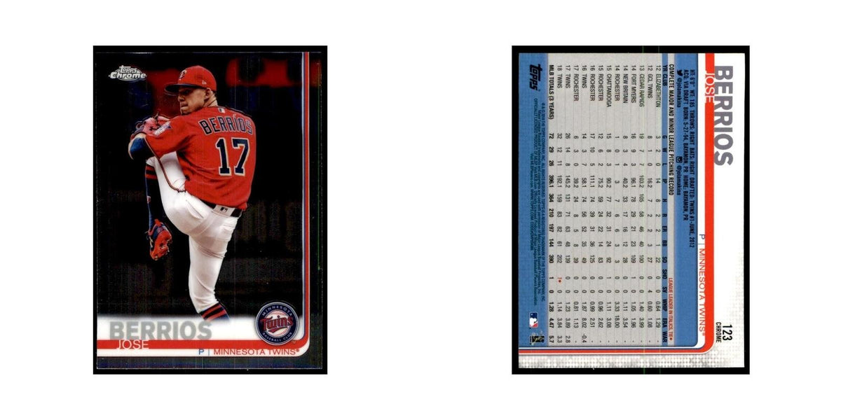 Jose Berrios 2019 Topps Chrome #123 Baseball Cards Baseball Card NM