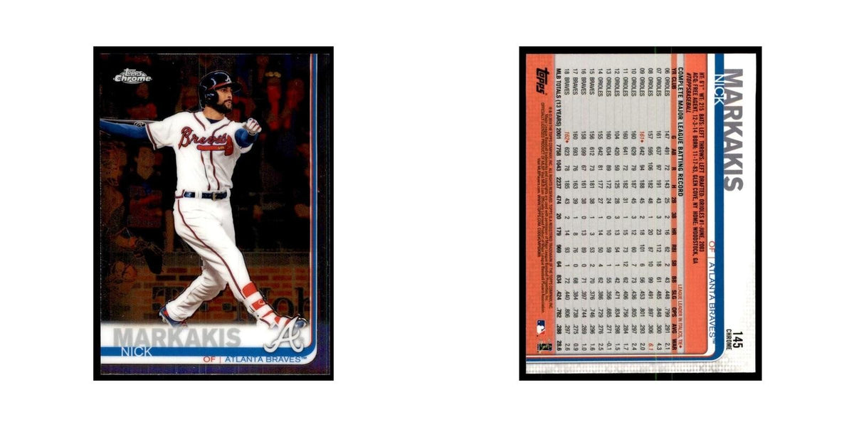 Nick Markakis 2019 Topps Chrome #145 Baseball Cards Baseball Card NM