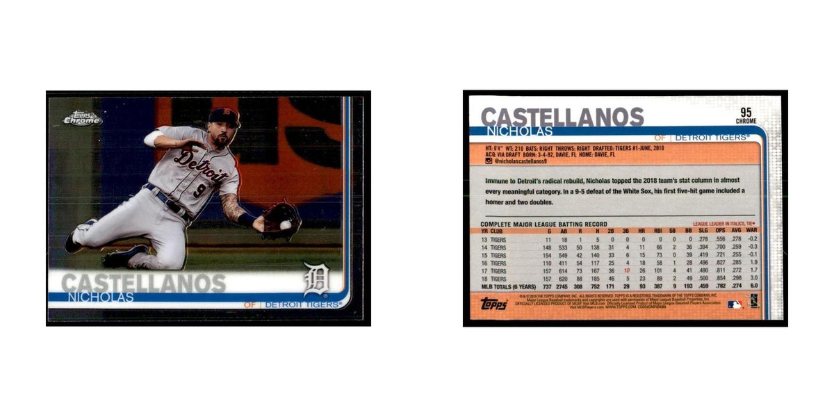 Nicholas Castellanos 2019 Topps Chrome #95 Baseball Cards Baseball Card NM