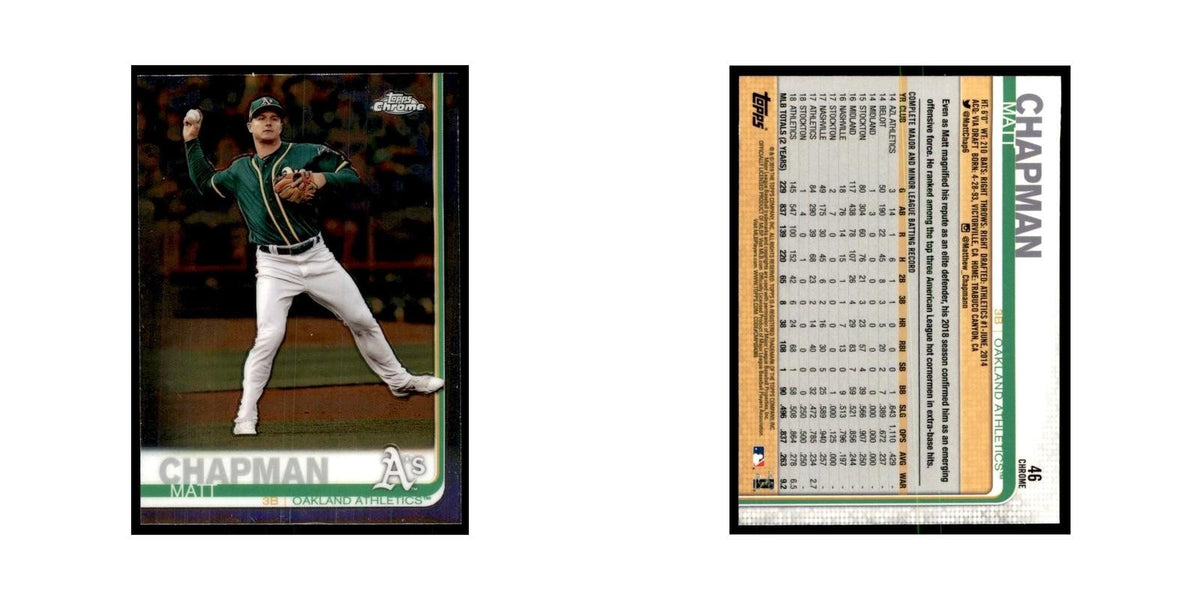 Matt Chapman 2019 Topps Chrome #46 Baseball Cards Baseball Card NM