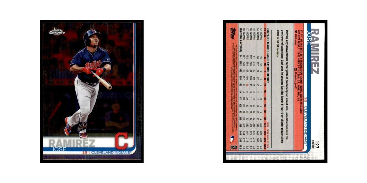 Jose Ramirez 2019 Topps Chrome #127 Baseball Cards Baseball Card NM