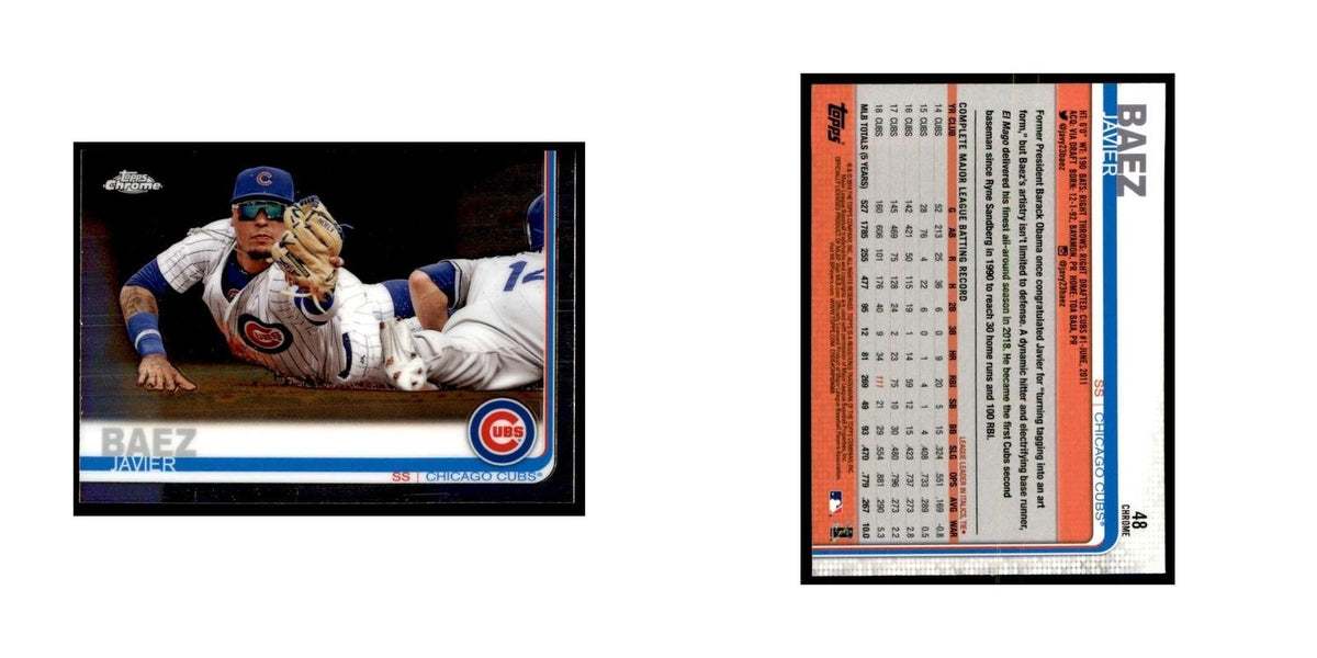 Javier Baez 2019 Topps Chrome #48 Baseball Cards Baseball Card NM