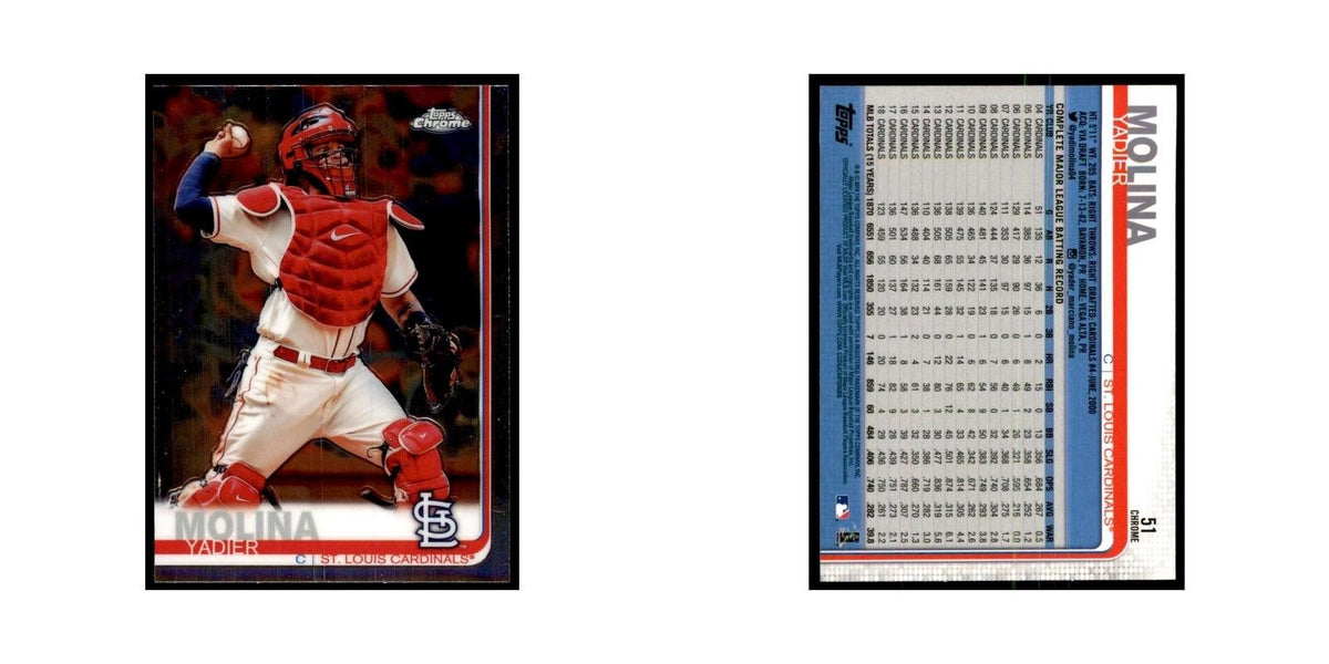 Yadier Molina 2019 Topps Chrome #51 Baseball Cards Baseball Card NM