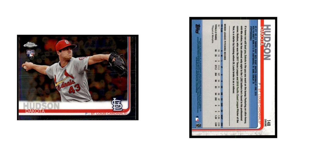 Dakota Hudson Rookie 2019 Topps Chrome #148 Baseball Cards Baseball Card NM