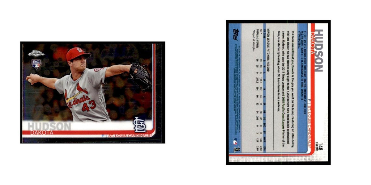 Dakota Hudson Rookie 2019 Topps Chrome #148 Baseball Cards Baseball Card NM