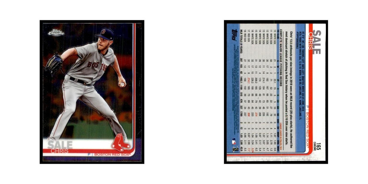 Chris Sale 2019 Topps Chrome #165 Baseball Cards Baseball Card NM