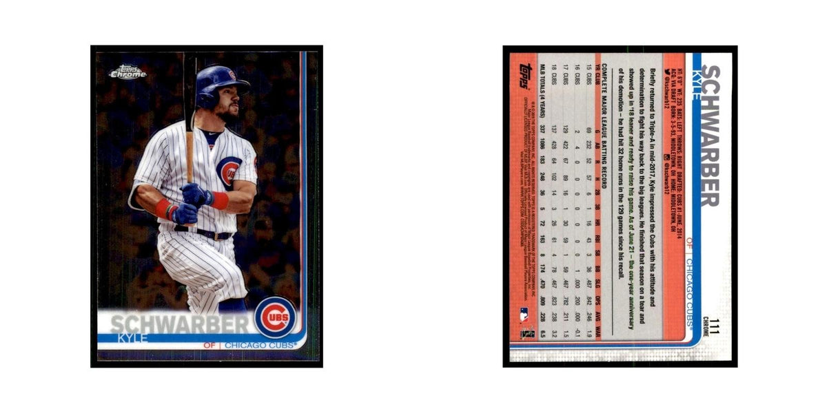 Kyle Schwarber 2019 Topps Chrome #111 Baseball Cards Baseball Card NM