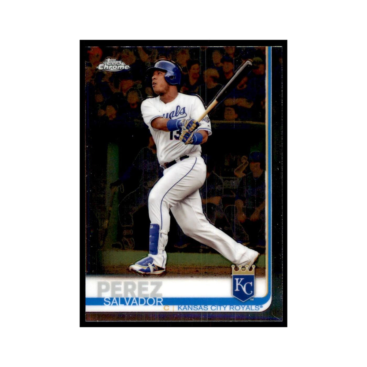 Salvador Perez 2019 Topps Chrome #198 Baseball Cards Baseball Card NM