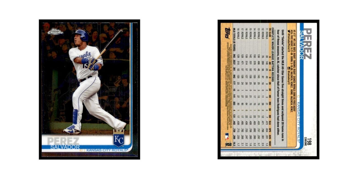 Salvador Perez 2019 Topps Chrome #198 Baseball Cards Baseball Card NM