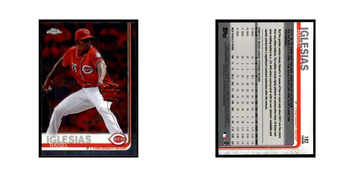 Raisel Iglesias 2019 Topps Chrome #192 Baseball Cards Baseball Card NM