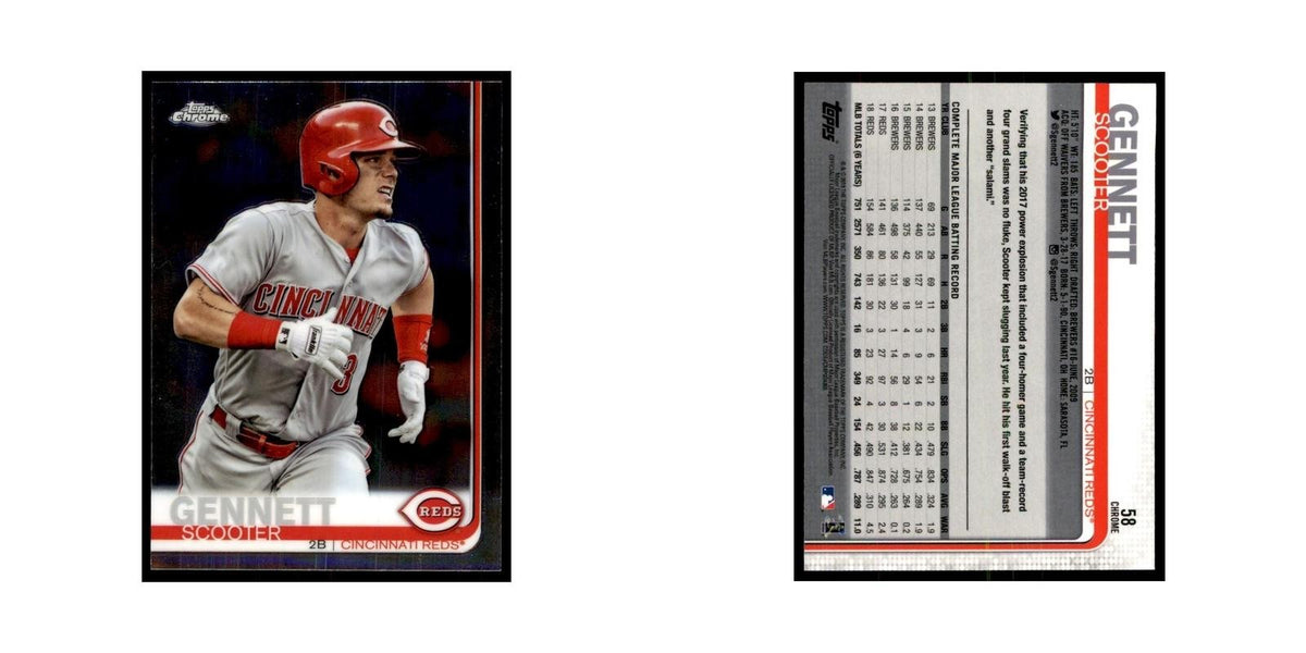 Scooter Gennett 2019 Topps Chrome #58 Baseball Cards Baseball Card NM