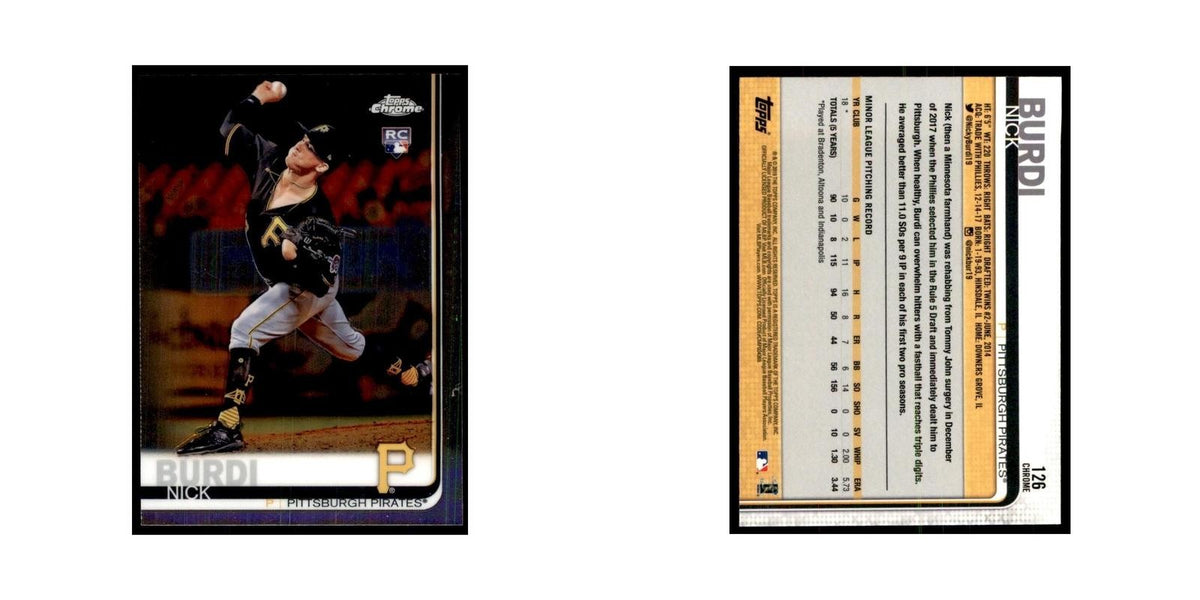Nick Burdi Rookie 2019 Topps Chrome #126 Baseball Cards Baseball Card NM