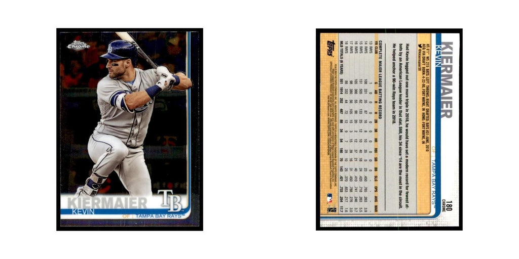 Kevin Kiermaier 2019 Topps Chrome #180 Baseball Cards Baseball Card NM