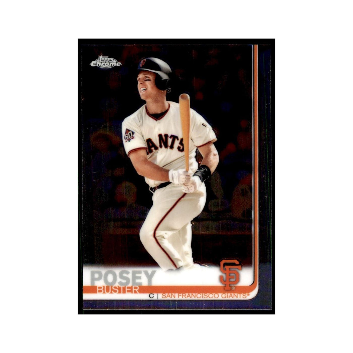 Buster Posey 2019 Topps Chrome #82 Baseball Cards Baseball Card NM