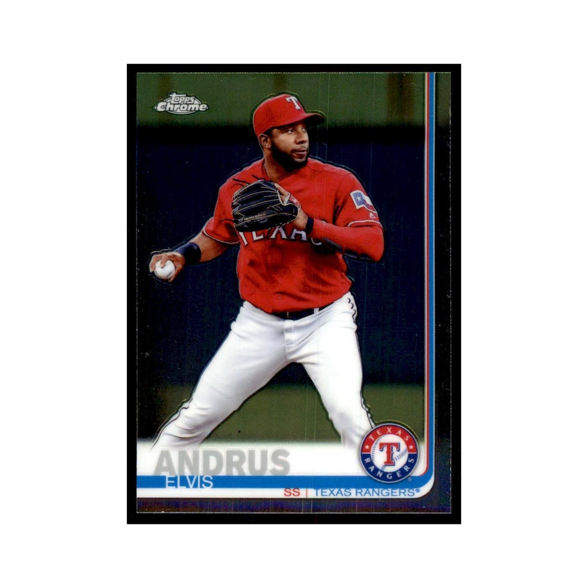 Elvis Andrus 2019 Topps Chrome #157 Baseball Cards Baseball Card NM