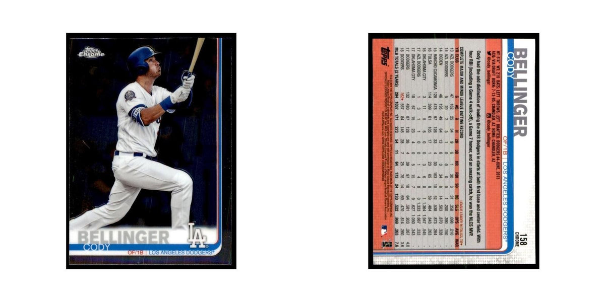 Cody Bellinger 2019 Topps Chrome #158 Baseball Cards Baseball Card NM