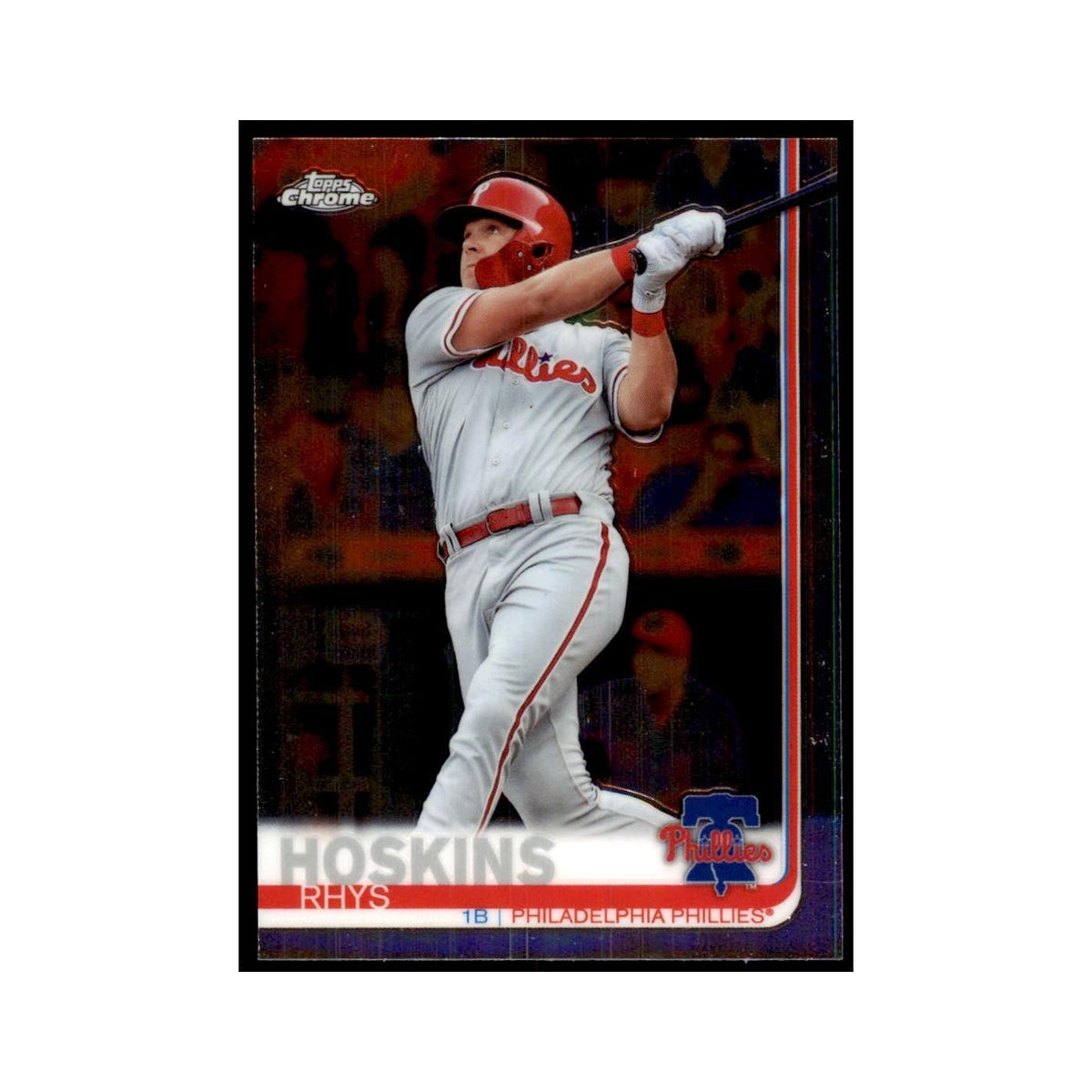 Rhys Hoskins 2019 Topps Chrome #195 Baseball Cards Baseball Card NM