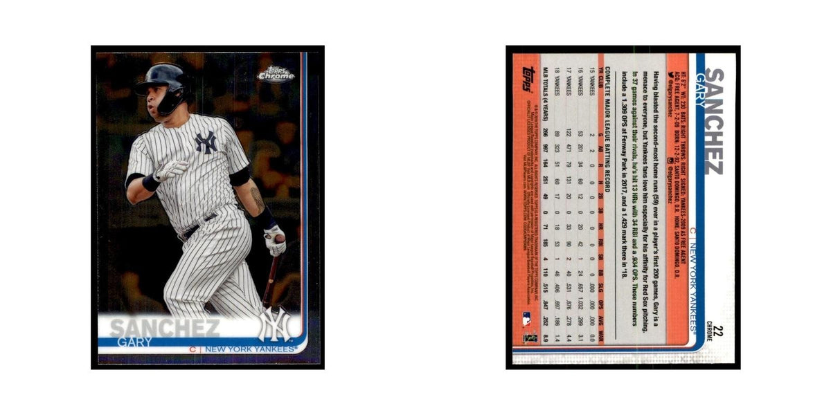 Gary Sanchez 2019 Topps Chrome #22 Baseball Cards Baseball Card NM