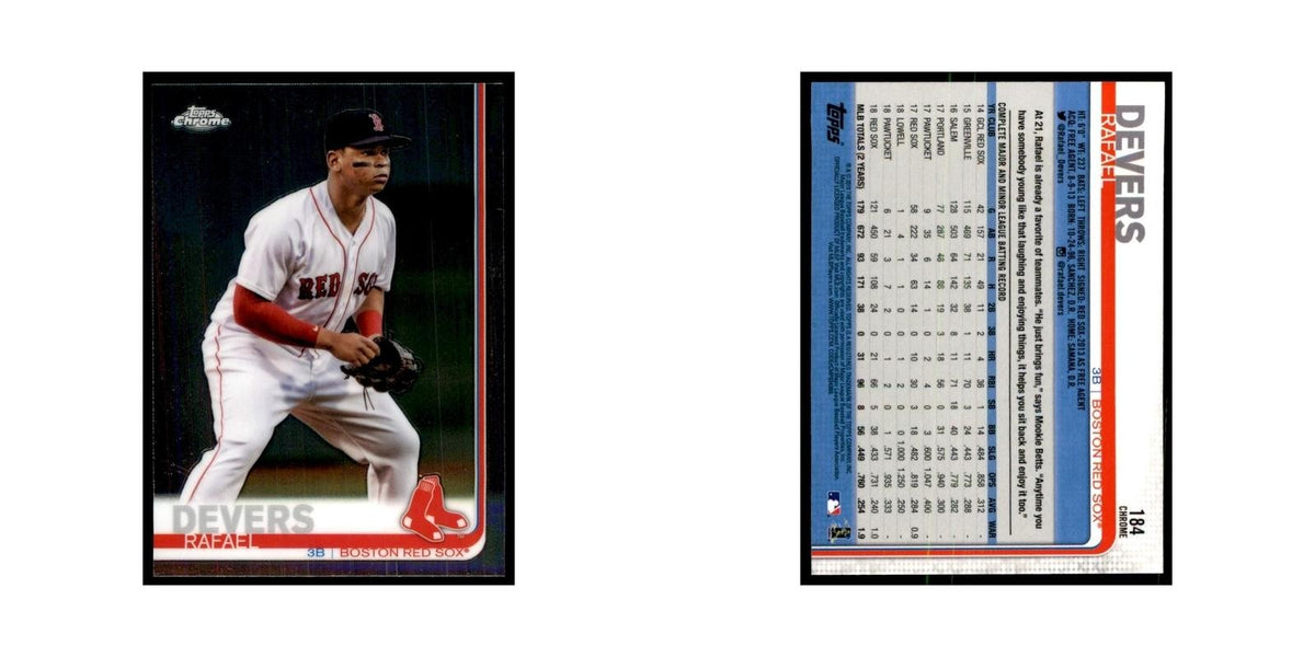 Rafael Devers 2019 Topps Chrome #184 Baseball Cards Baseball Card NM