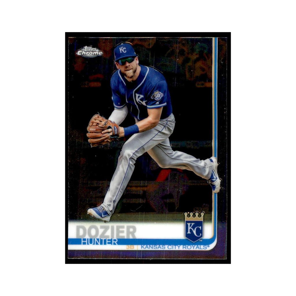 Hunter Dozier 2019 Topps Chrome #166 Baseball Cards Baseball Card NM