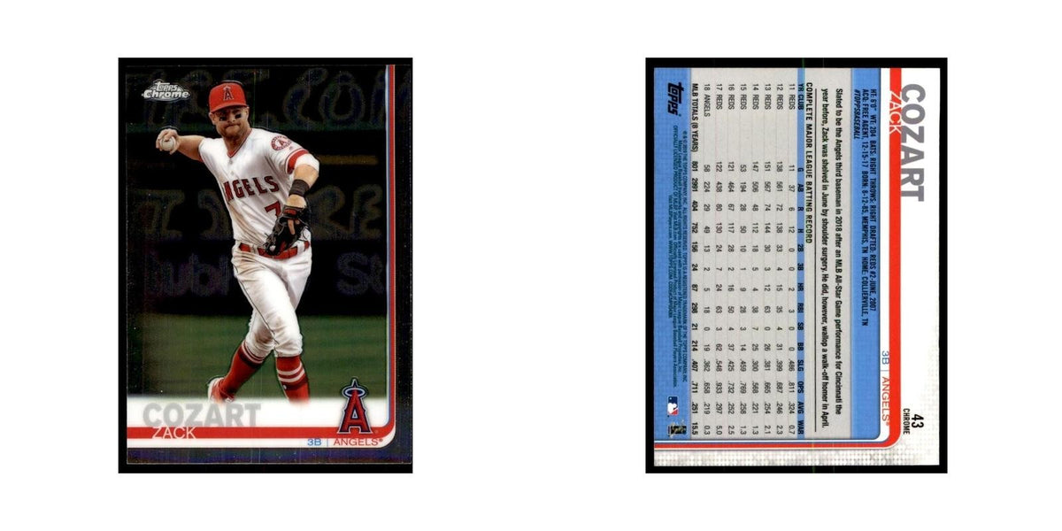 Zack Cozart 2019 Topps Chrome #43 Baseball Cards Baseball Card NM
