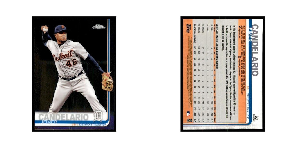 Jeimer Candelario 2019 Topps Chrome #63 Baseball Cards Baseball Card NM