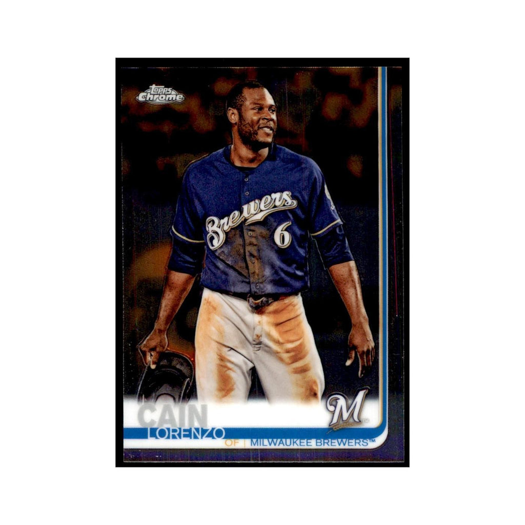 Lorenzo Cain 2019 Topps Chrome #29 Baseball Cards Baseball Card NM