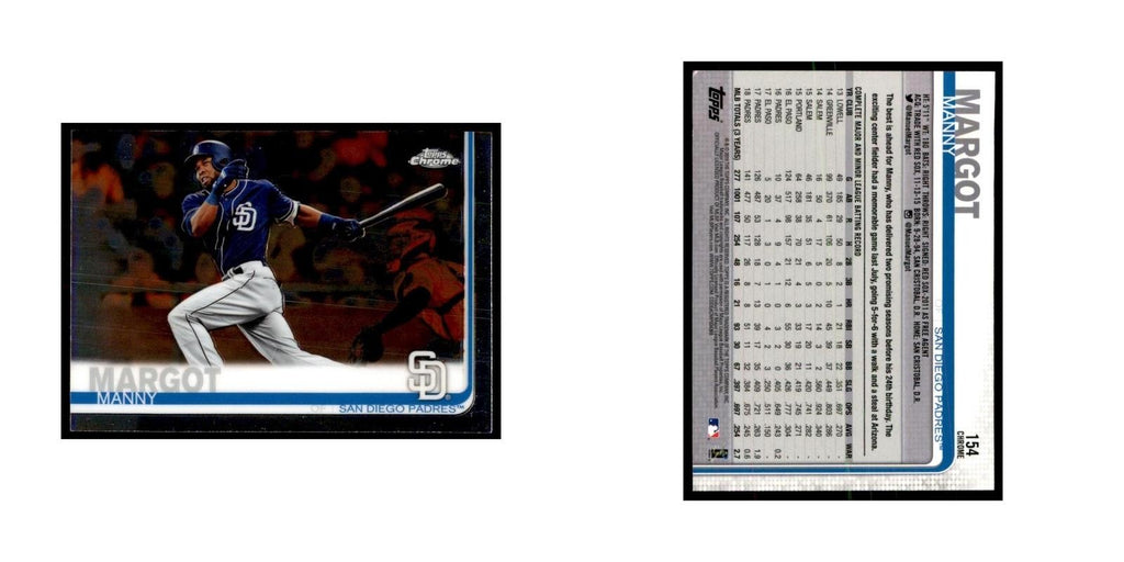 Manny Margot 2019 Topps Chrome #154 Baseball Cards Baseball Card NM