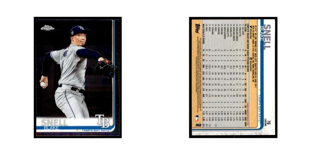 Blake Snell 2019 Topps Chrome #76 Baseball Cards Baseball Card NM