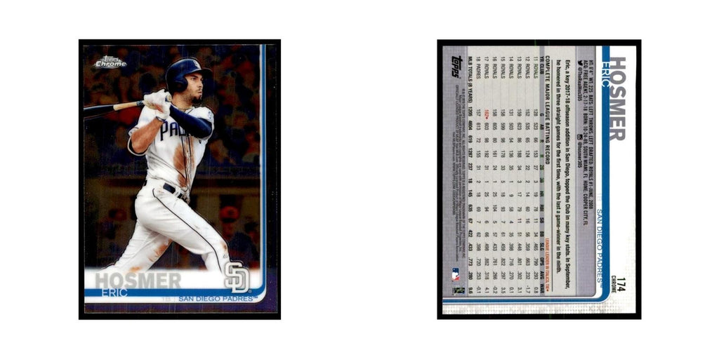 Eric Hosmer 2019 Topps Chrome #174 Baseball Cards Baseball Card NM