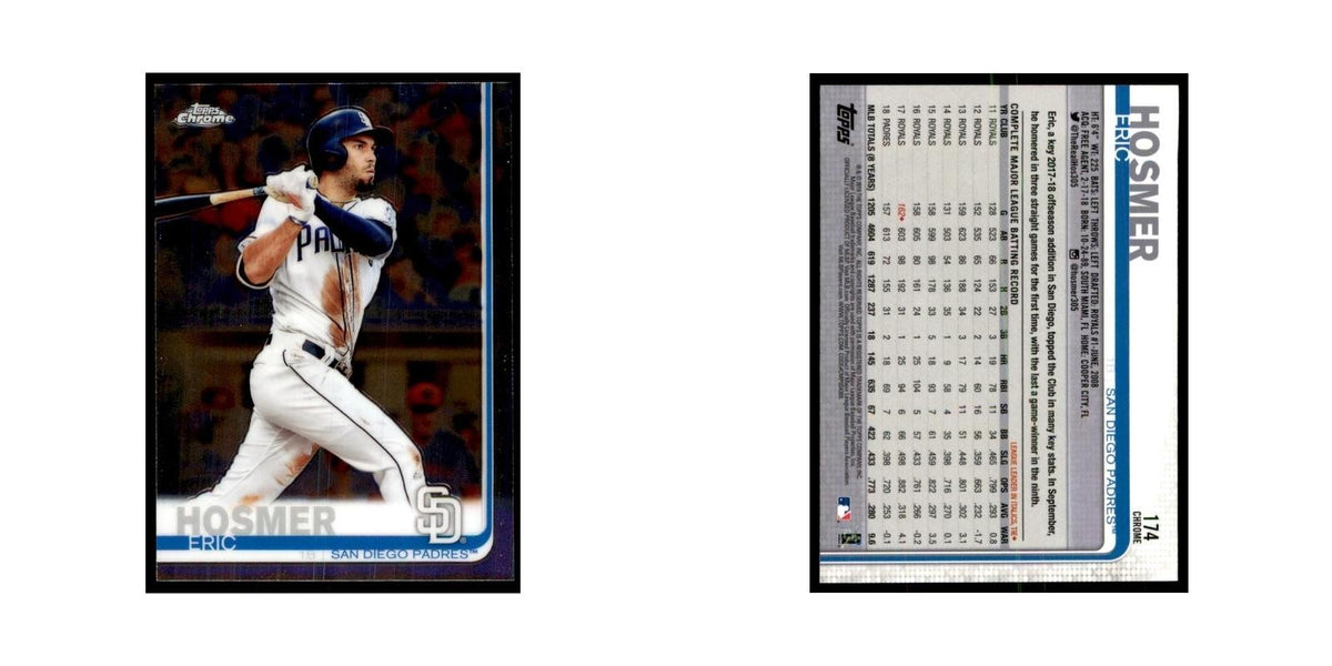 Eric Hosmer 2019 Topps Chrome #174 Baseball Cards Baseball Card NM