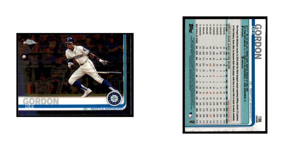 Dee Gordon 2019 Topps Chrome #196 Baseball Cards Baseball Card NM