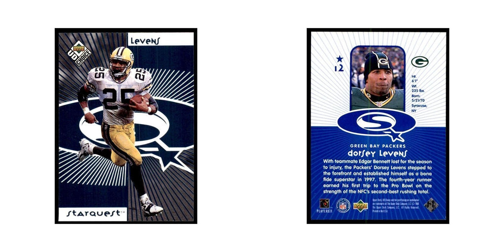Dorsey Levens 1998 UD Choice #12 Football Cards Football Card NM