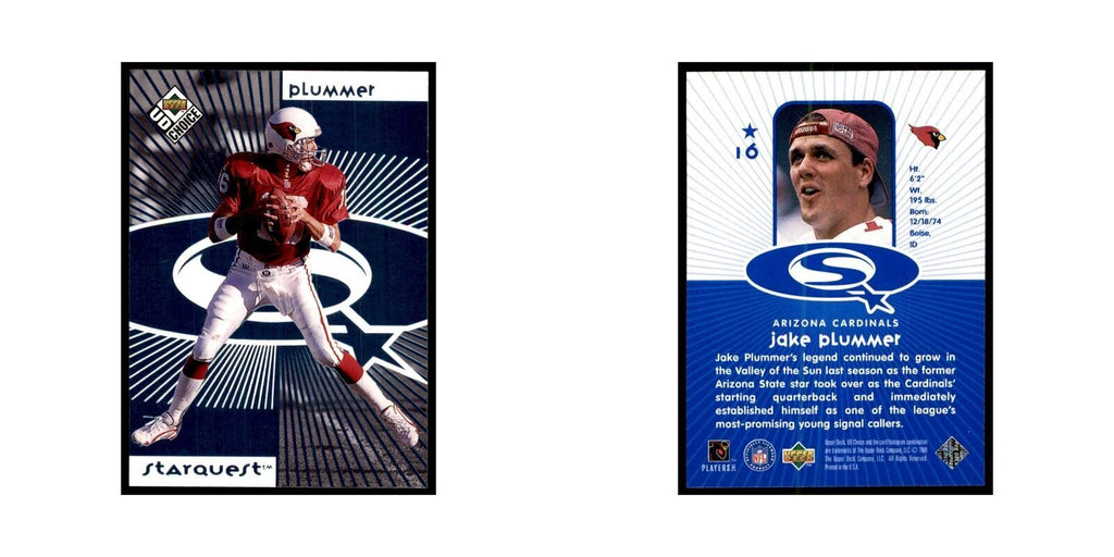 Jake Plummer 1998 UD Choice #16 Football Cards Football Card NM