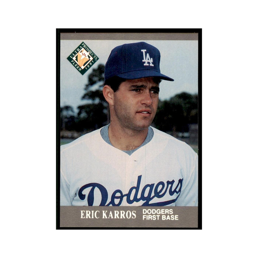 Eric Karros 1991 Fleer Ultra #380 Baseball Cards Baseball Card NM