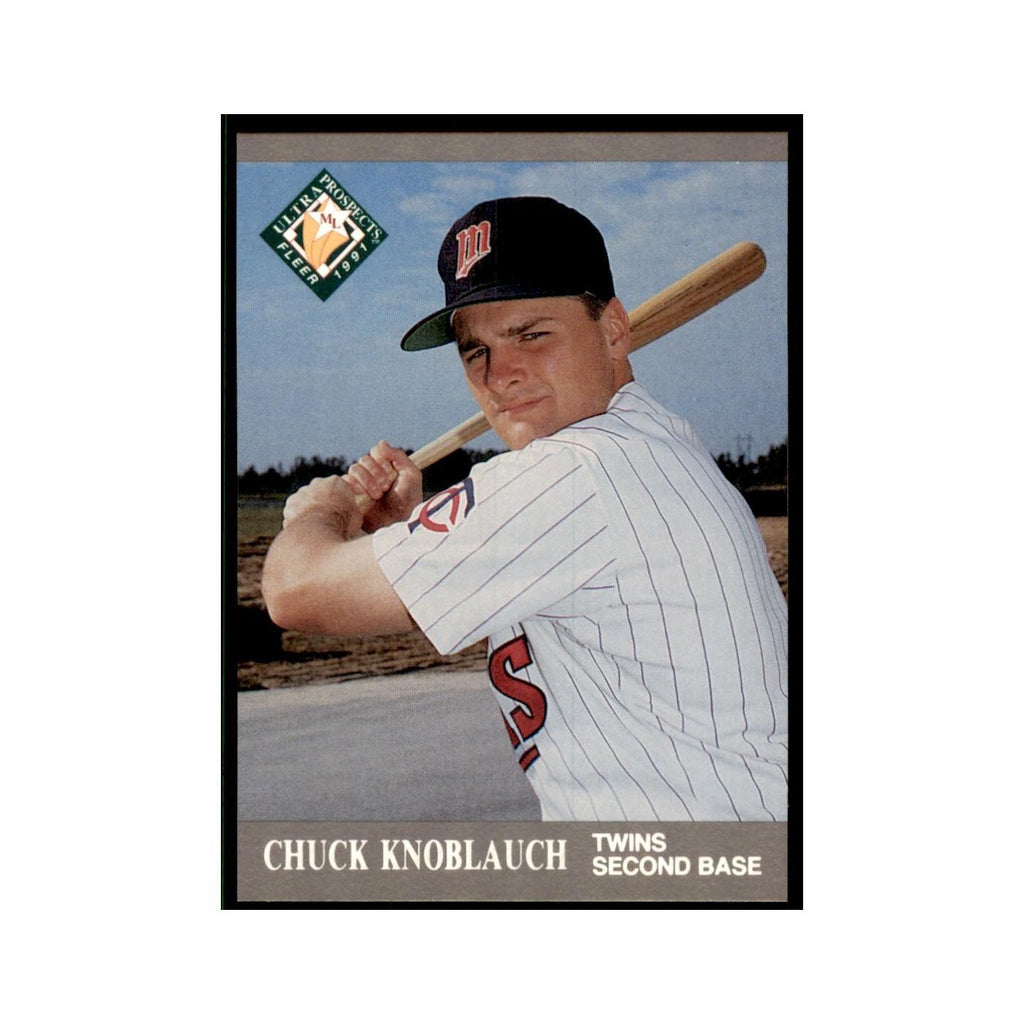 Chuck Knoblauch 1991 Fleer Ultra #382 Baseball Cards Baseball Card NM