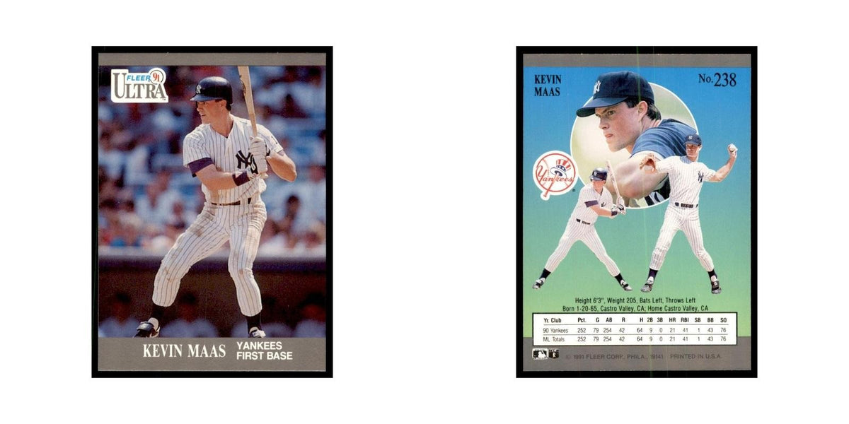 Kevin Maas 1991 Fleer Ultra #238 Baseball Cards Baseball Card NM