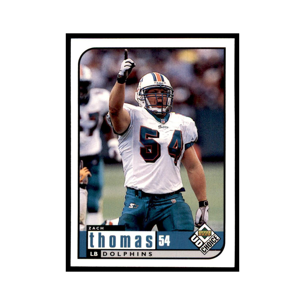 Zach Thomas 1998 UD Choice #93 Football Cards Football Card NM