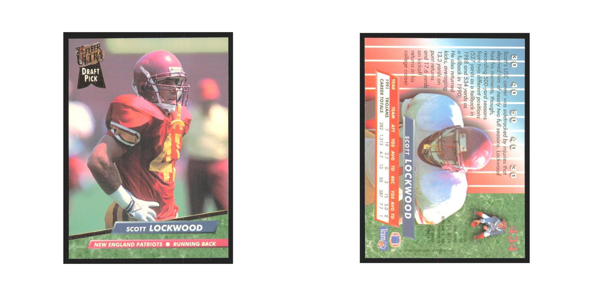 Scott Lockwood 1992 Fleer Ultra #434 Football Cards Football Card NM