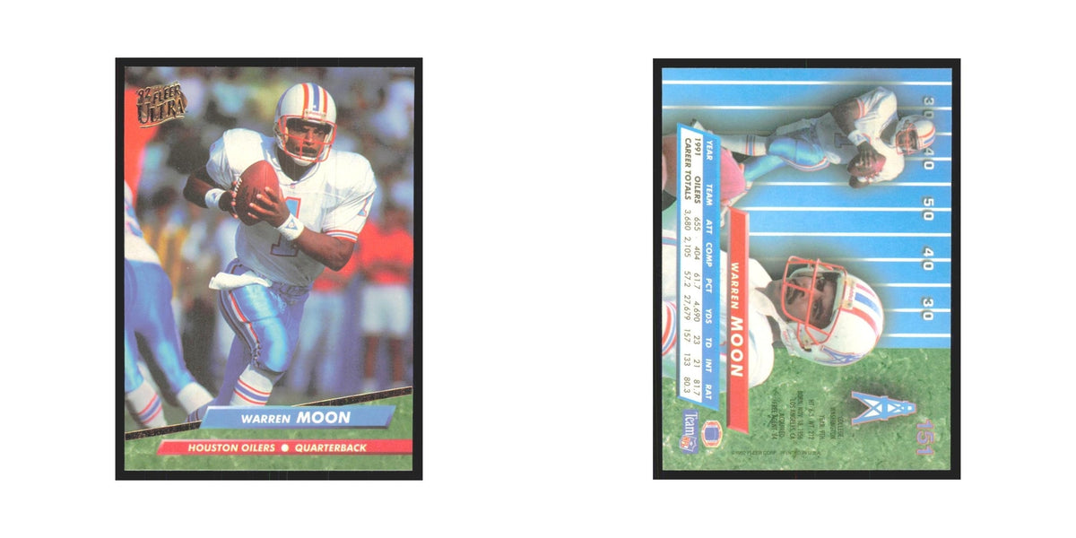 Warren Moon 1992 Fleer Ultra #151 Football Cards Football Card NM