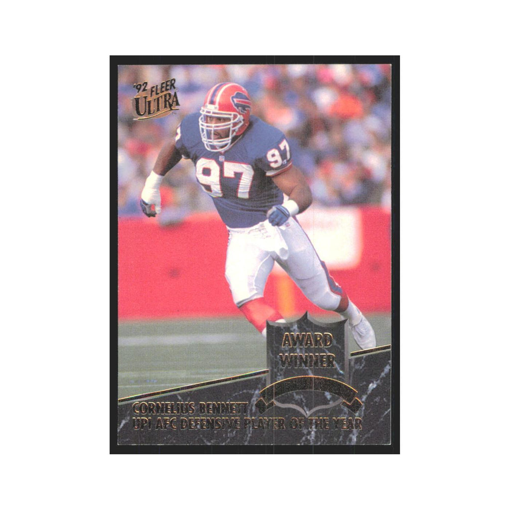 Cornelius Bennett 1992 Fleer Ultra #2 Football Cards Football Card NM