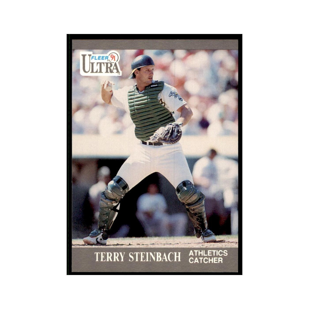 Terry Steinbach 1991 Fleer Ultra #253 Baseball Cards Baseball Card NM
