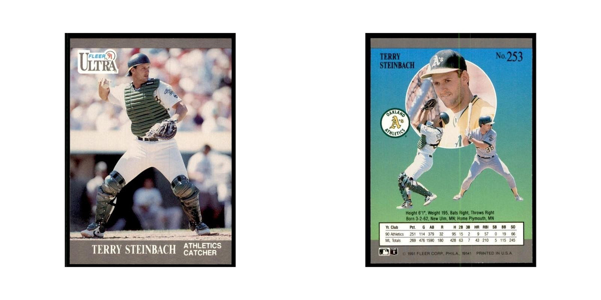 Terry Steinbach 1991 Fleer Ultra #253 Baseball Cards Baseball Card NM