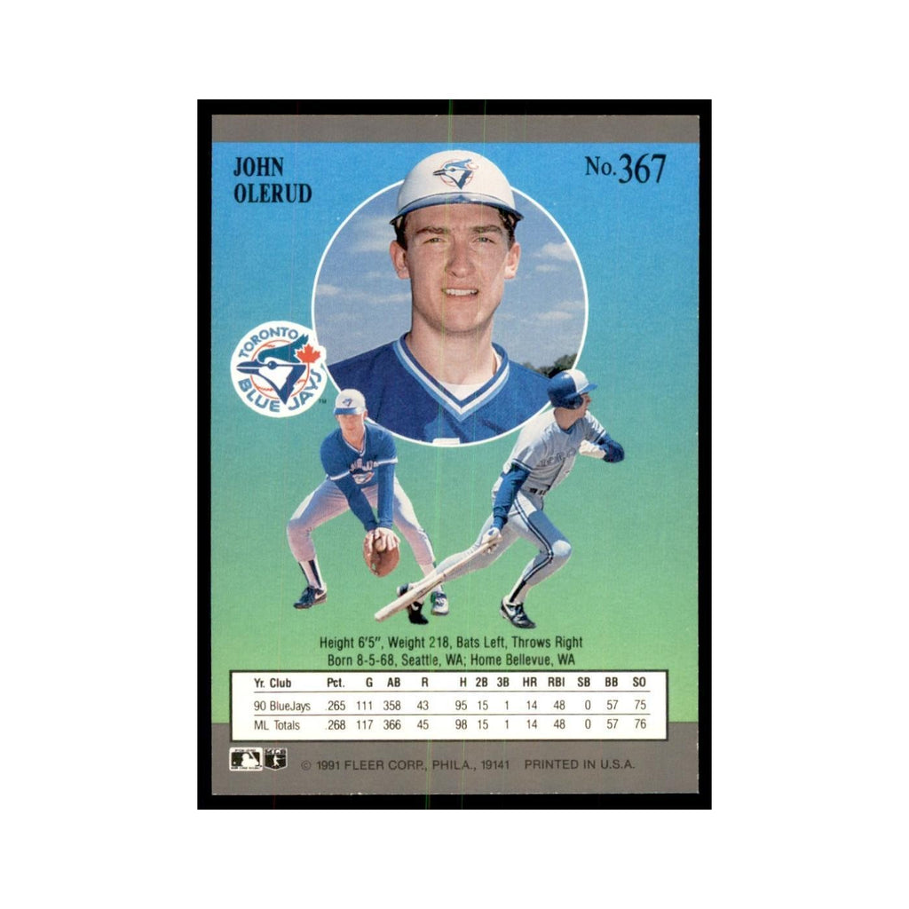 John Olerud 1991 Fleer Ultra #367 Baseball Cards Baseball Card NM