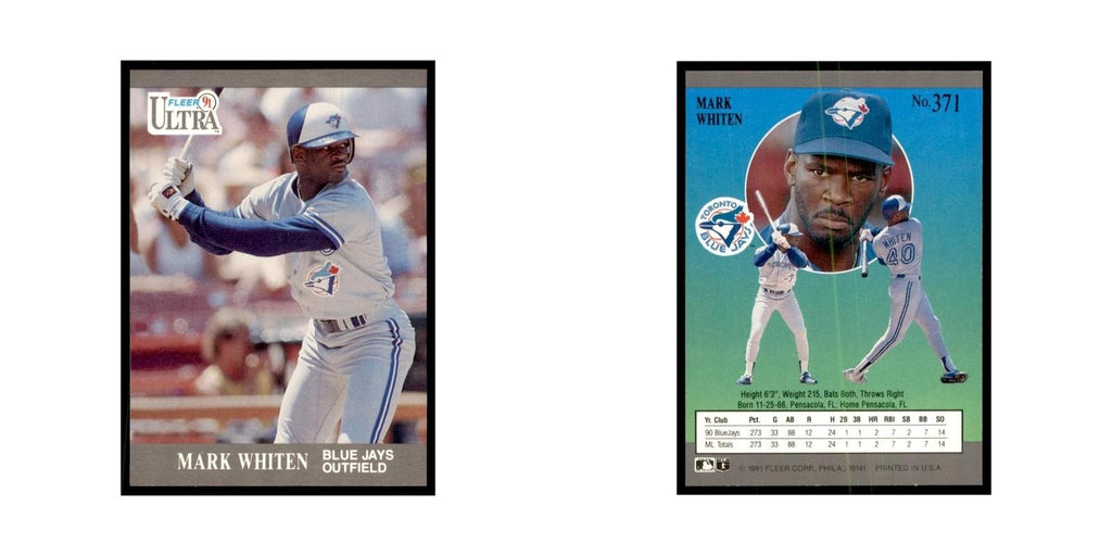 Mark Whiten 1991 Fleer Ultra #371 Baseball Cards Baseball Card NM