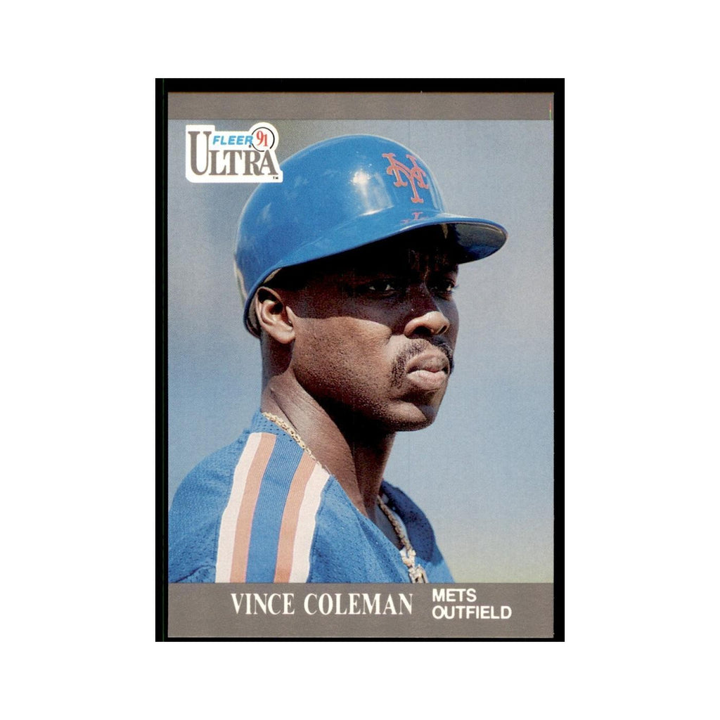 Vince Coleman 1991 Fleer Ultra #212 Baseball Cards Baseball Card NM