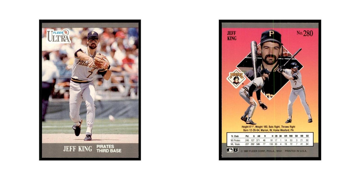Jeff King 1991 Fleer Ultra #280 Baseball Cards Baseball Card NM