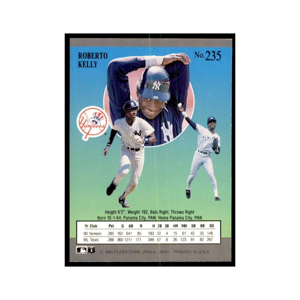 Roberto Kelly 1991 Fleer Ultra #235 Baseball Cards Baseball Card NM